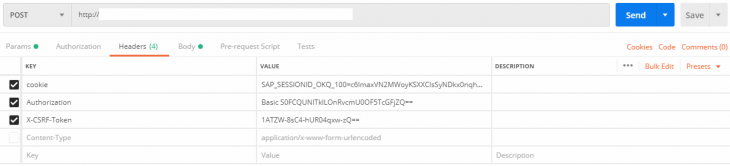 Sending POST requests with CSRF-tokens to SAP Netweaver
